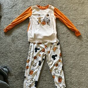 Disney Halloween Pajama Set - Orange and White
